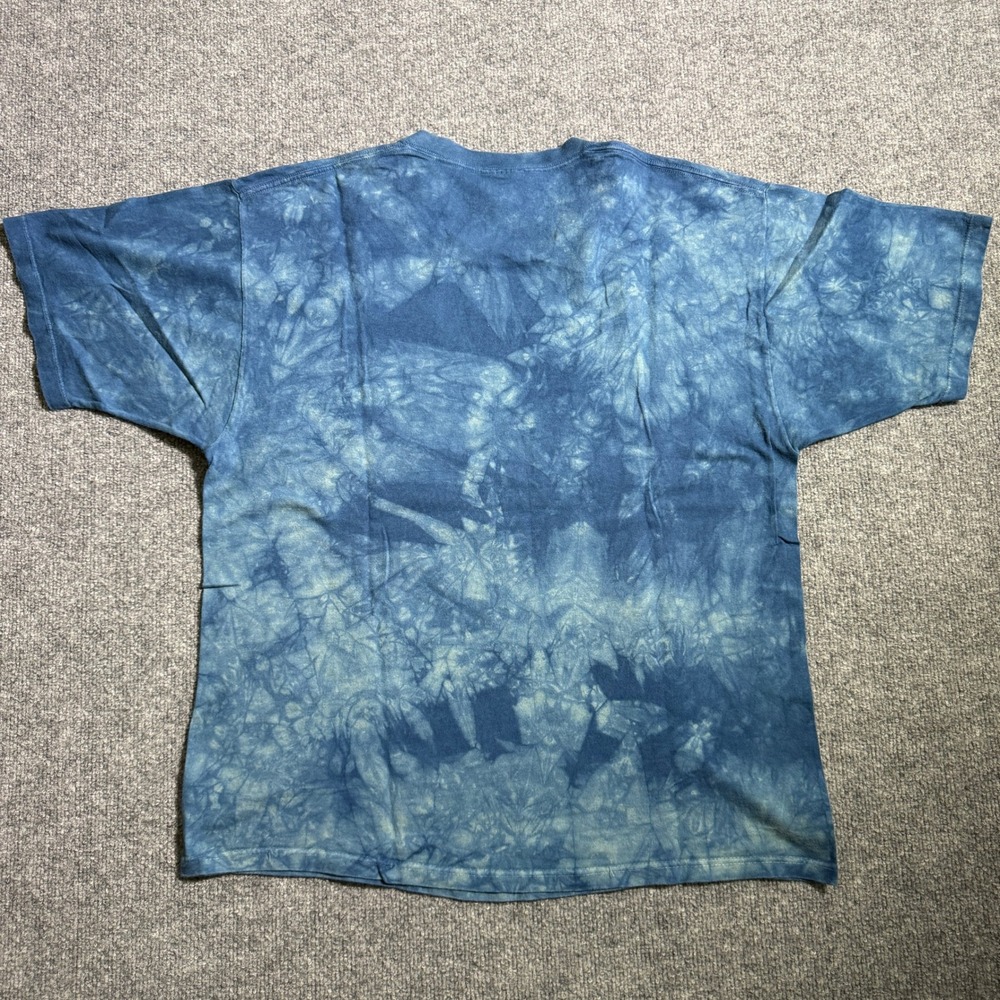 Vintage Liquid Blue Grateful Dead Dancing Bears Spiral Tie Dye Shirt Blue Large - Picture 5 of 5